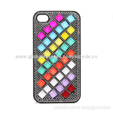 Customized Design Diamond Protective Cases for iPhone 4/4s